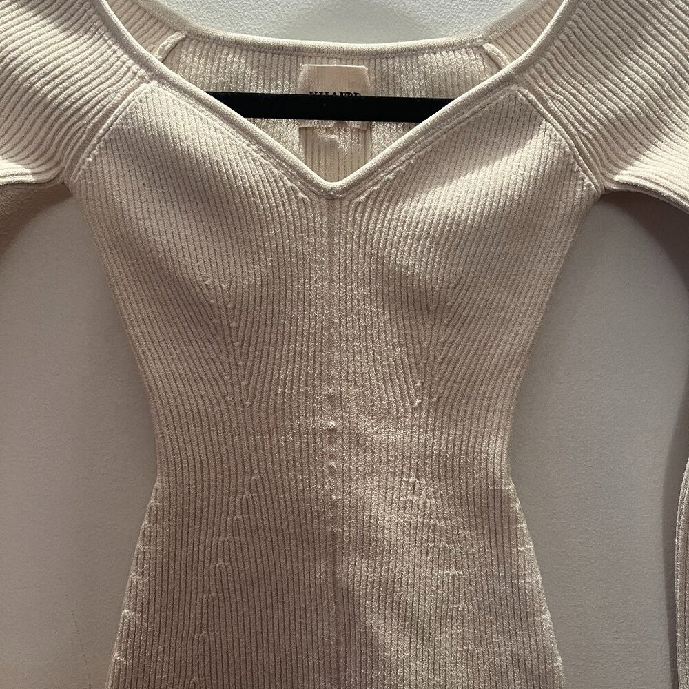 Khaite Off-The-Shoulder Long Sleeve Top - Picture 8 of 9